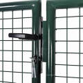 Factory wholesale modern design Decoration metal mesh fence garden gate door cheap easy quick installation